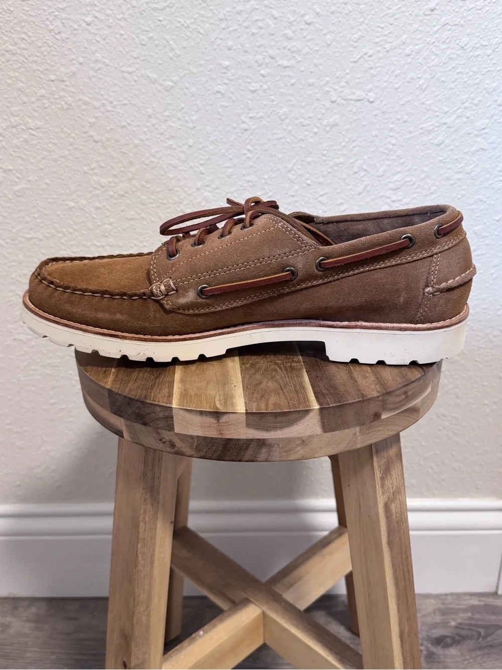 G.H. Bass Ranger Camp Moc Suede Brown Shoes Men’s 12 NIB